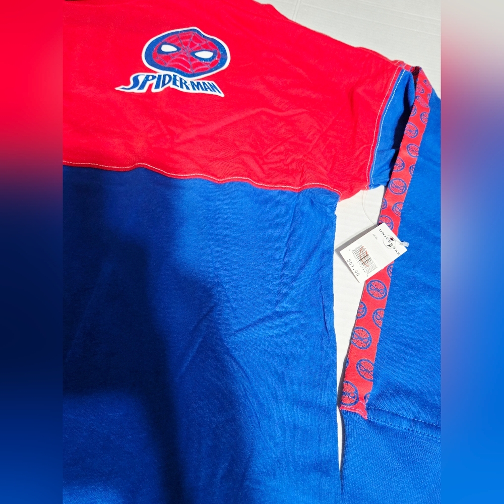 Universal Studios Marvel Glitter Amazing SpiderMan Long Sleeve Shirt Size 2XL - Picture 4 of 11